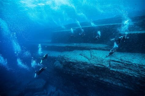 the yonaguni monument|lost city of cuba underwater.